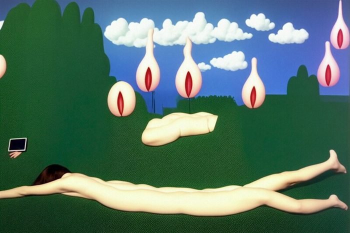 Poster for Algorithmic Nudes Grapple with Entropy